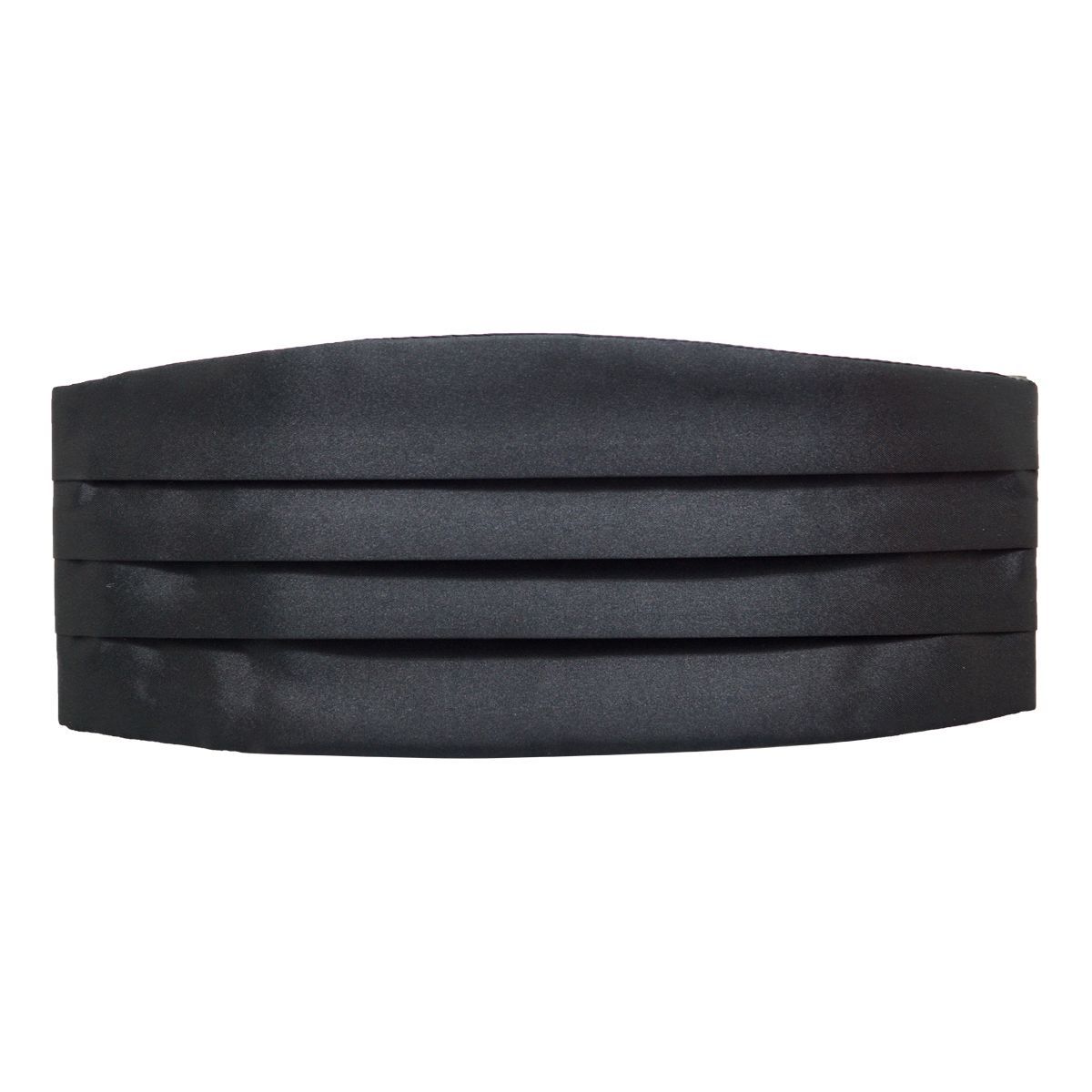Solid SIlk Black Cummerbund for Tuxedo The Tie Hub