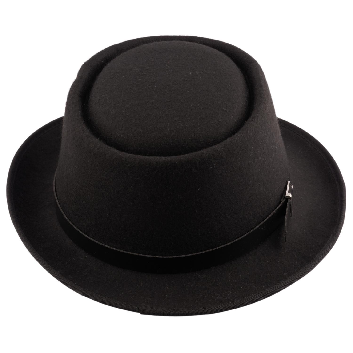 Basic Black Solid Fedora Hat for men The Tie Hub