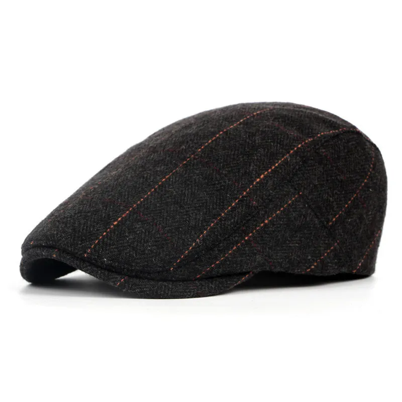 Merchants Black and Grey Flat Cap The Tie Hub