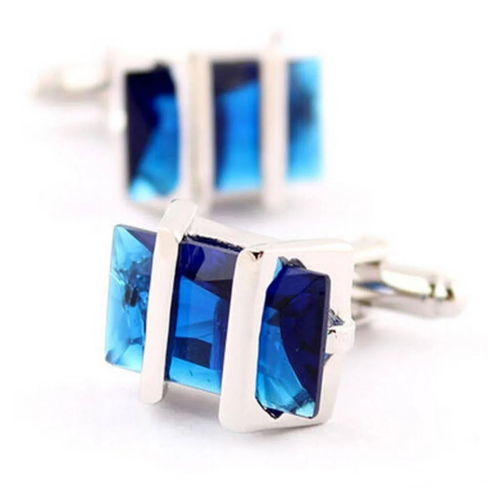 Blue Stone Cufflinks for men The Tie Hub