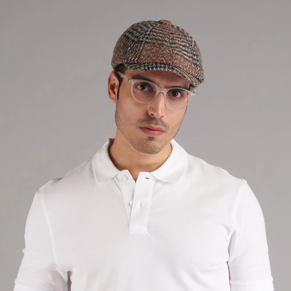 Baker's Boy Brown and Black Flat Cap for men The Tie Hub