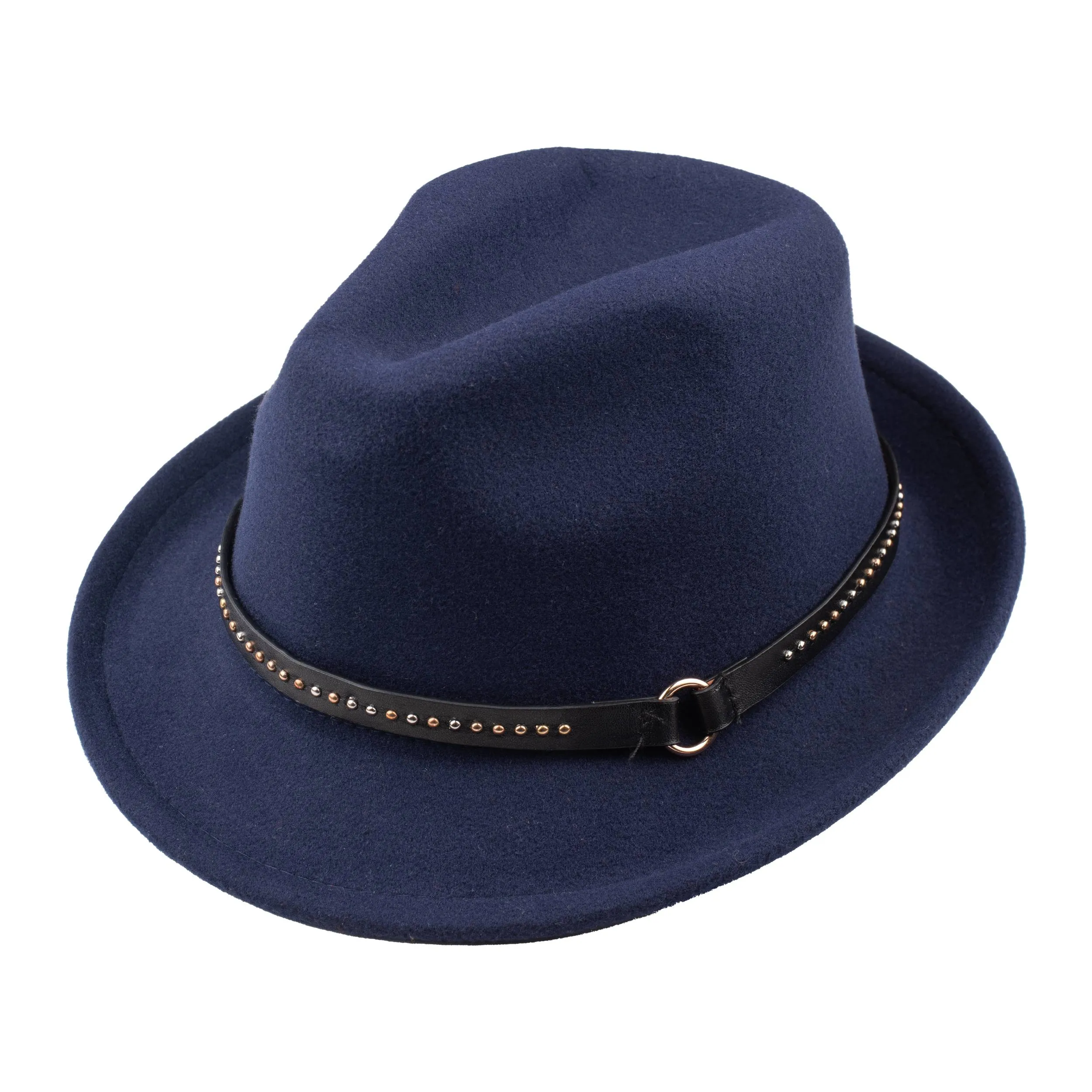 Vintage Solid Blue Fedora Hat for men The Tie Hub