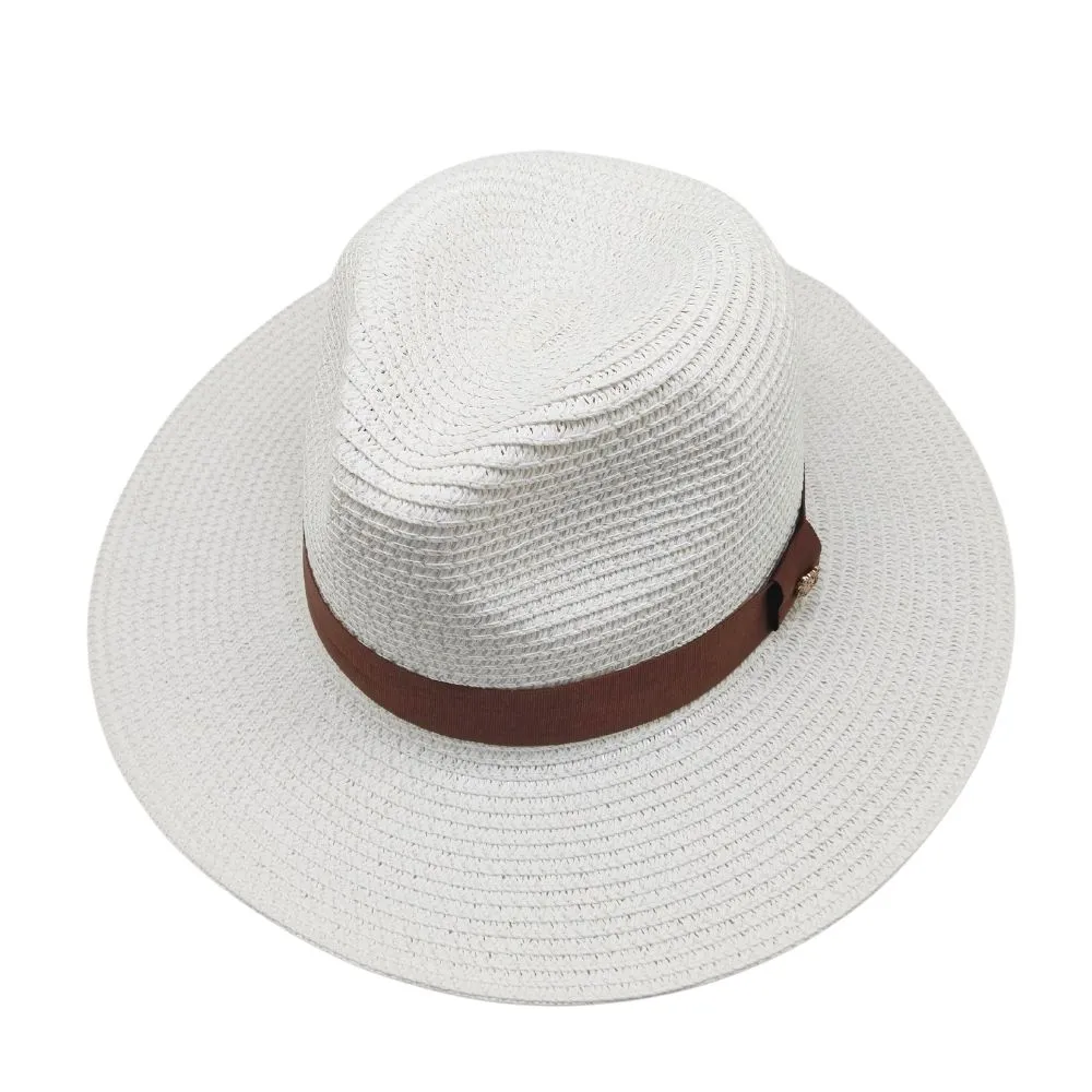 White Wide Brim Panama Straw Hats for men The Tie Hub