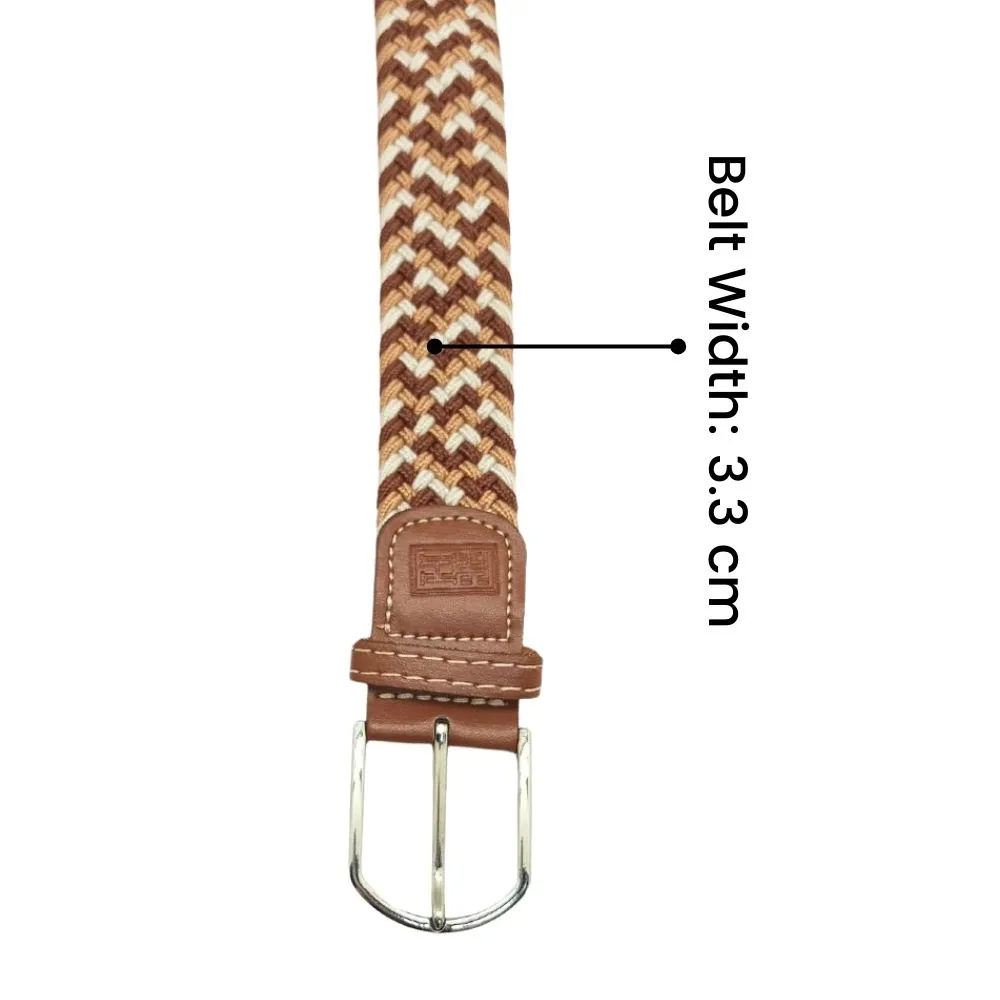 Brown Woven Braided Belt The Tie Hub