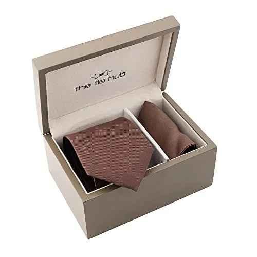 brown tie set