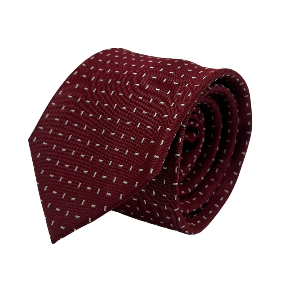 maroon necktie