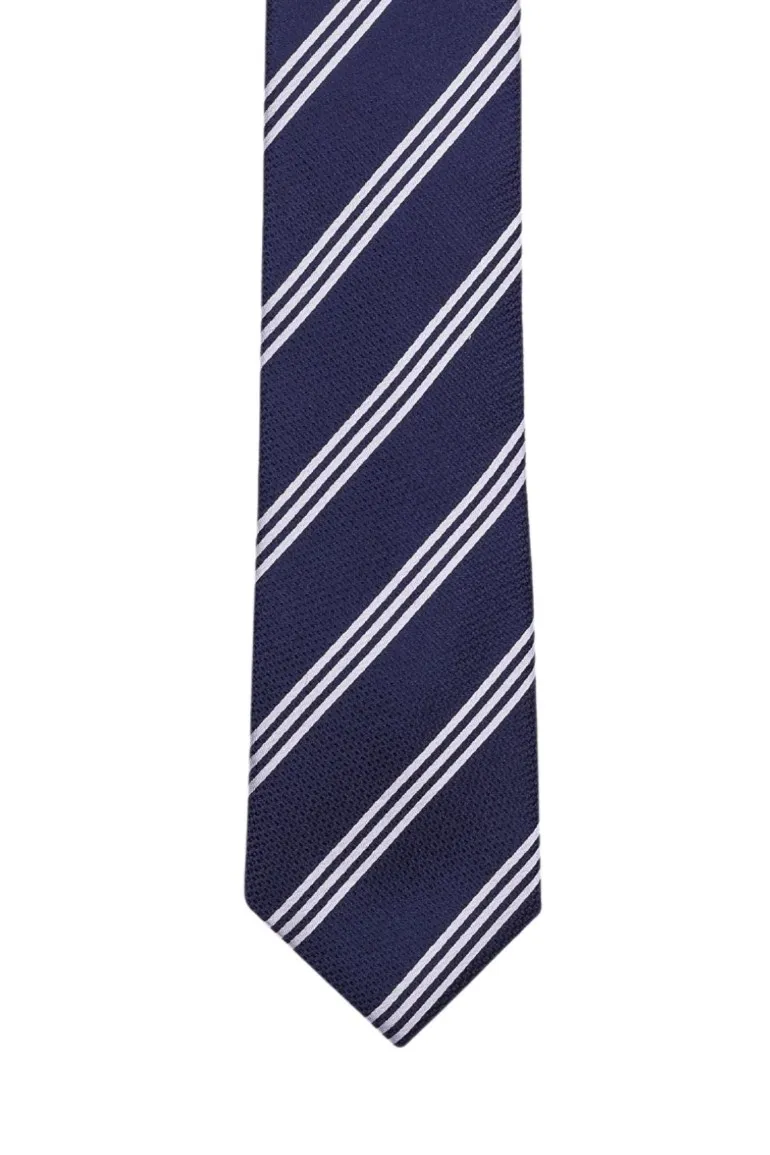navy white tie